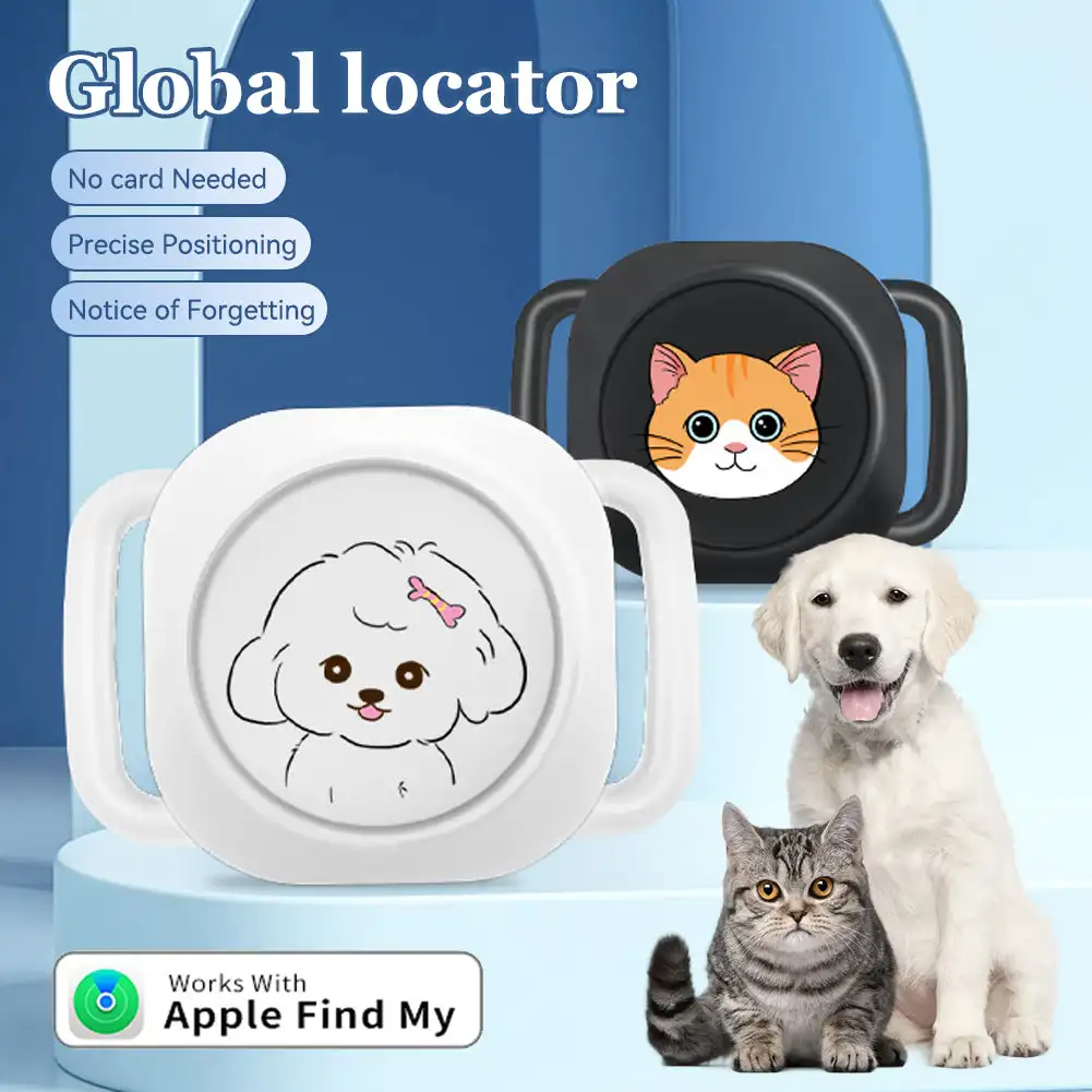 Posicionamento global anti-perdido rastreadores gps para animais de estimação chaveiro à prova d'água para cães e gatos animais de estimação carteira bagagetracker