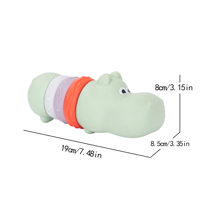 ألعاب حمام الطفل على شكل حيوان لطيف للأولاد والبنات، هدايا الاستحمام، لعبة الضغط على الماء، وقت الاستحمام للأطفال الصغار، ألعاب السباحة الممتعة للأطفال #6