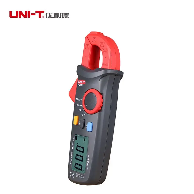 UNI-T UT210A 2000 Count Mini Digital Clamp Meter MultiMeter Tester Auto Range AC Current 2A/20A/200A