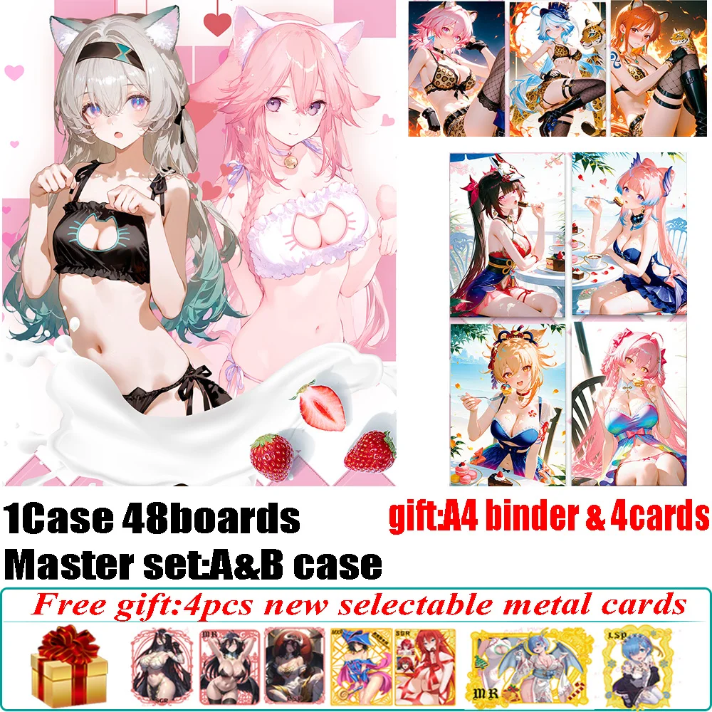 

Tutu Card Society Deliciously Charming A5 Waifu Art Boards Popular Anime Goddess Ganyu Hutao Yae Miko Shinobu Sexy Charm Boards