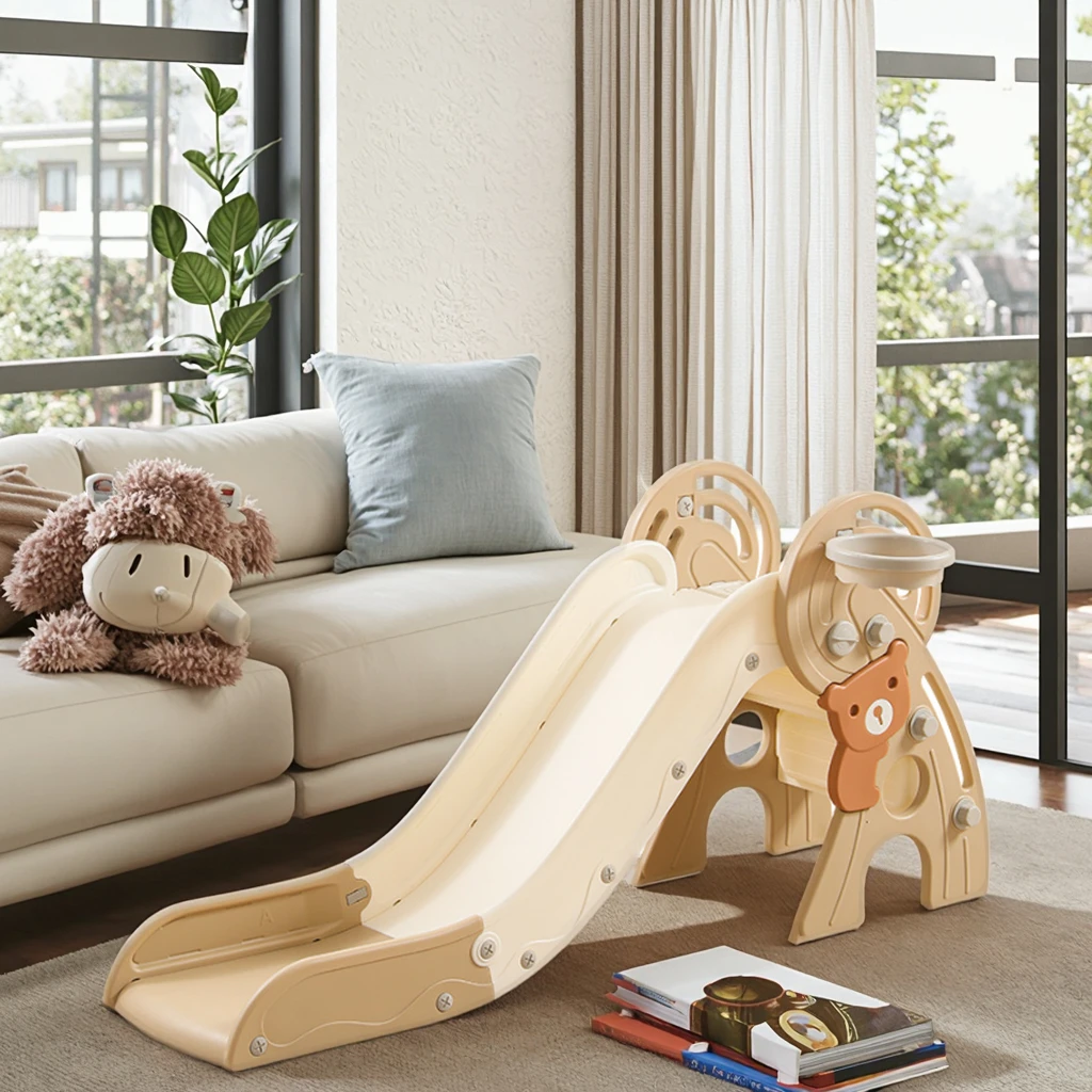 

Mini New Multi-functional Children's Toy Factory Small Single Folding Slide Children's Plastic Indoor Slide