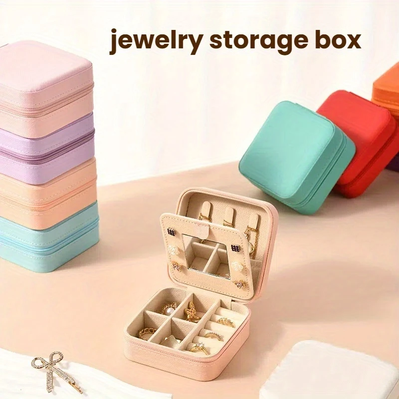 

1pcs Portable Mini Travel Organiser Luggage Organiser Jewellery Box Valentine’S Day Gift Box Luggage Organiser Bag