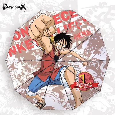 

One Piece Anime Luffy & Zoro Automatic Umbrella - Oversized Wind-Resistant, All-Weather Sun & Rain Protection
