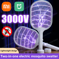 Xiaomi USB Electric Shock Mosquito Lamp 2-in-1 Rechargeable Mosquito Fly Swatter Household Indoor Outdoor Insect Killer Device