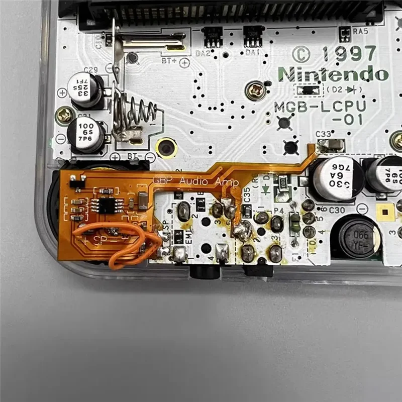 低電力デジタルボリュームアンプモジュール低電力デジタルサウンドオーディオアンプゲームボーイアドバンス用使いやすいカラー GBC
