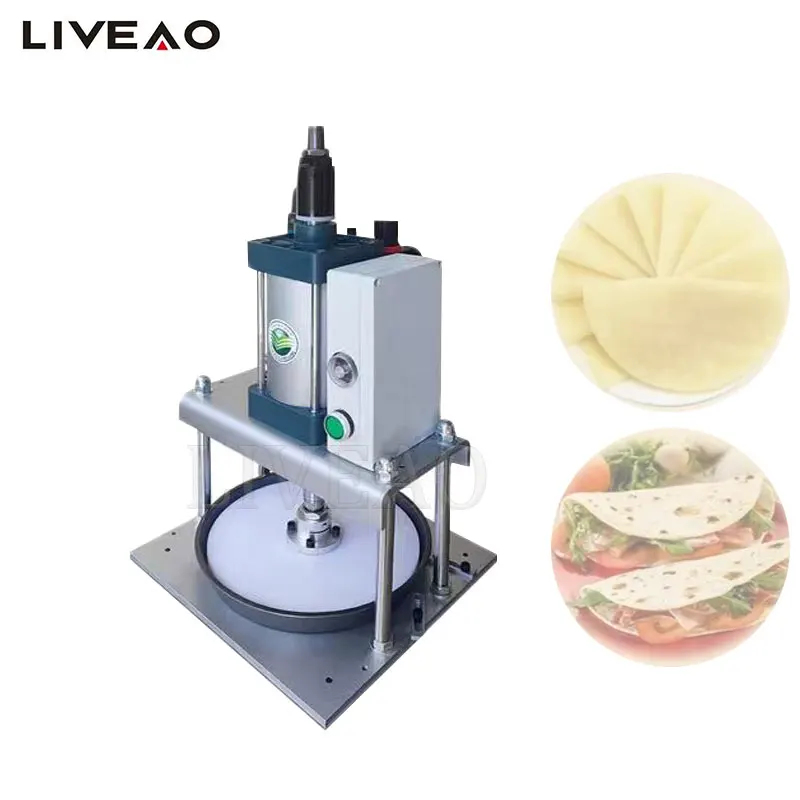 

Commercial Household Cake Flattening Press Pneumatic Desktop Dough Press Machine Customized Pizza Bread Pancake Press