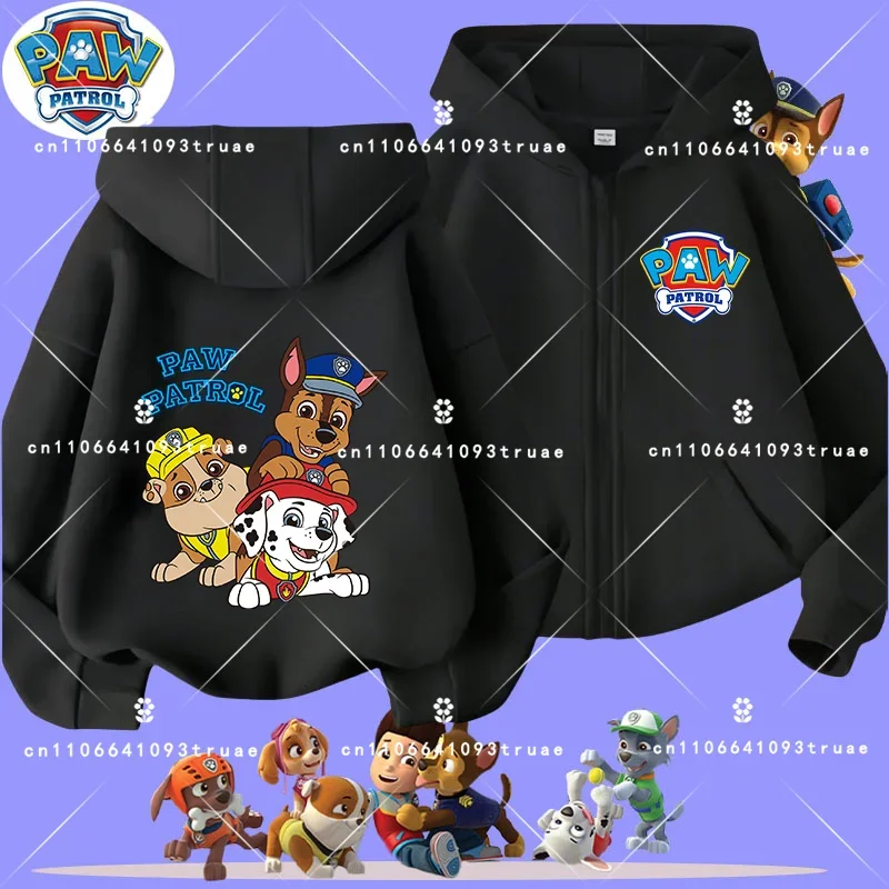 

Детская толстовка с капюшоном на молнии PAW Patrol для мальчиков и девочек, с мультяшным принтом, повседневная, весна-осень, коллекция 2026 года