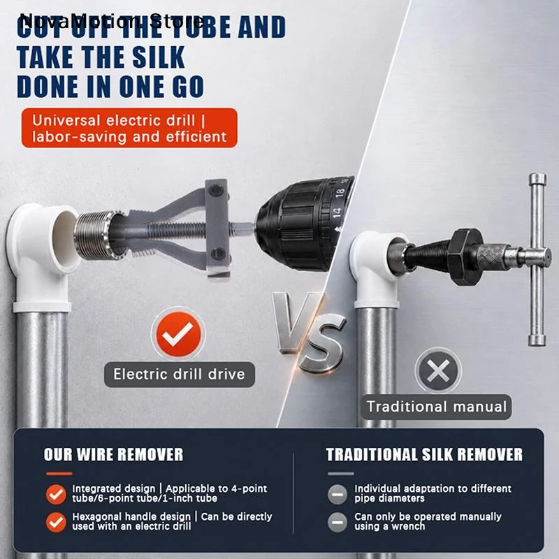 [NM]2 Jaw 3 Jaw Broken Screw Extractor Hex Shank Pipe Remover For 1/2 3/4 1 Inch Water Tap Rusty Bolt Removal Repair[NM]