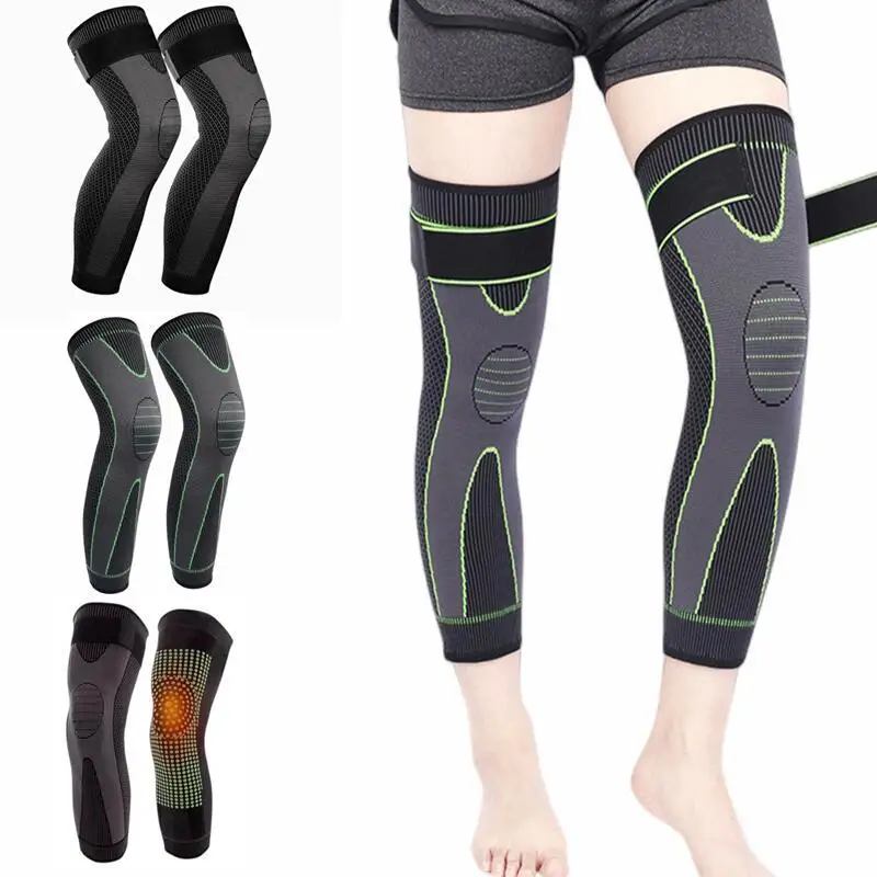 

2PCS Full Leg Sleeves Compression Long Knee Sleeve Protector for Arthritis Varicose Veins Swelling Basketball Cycling Football