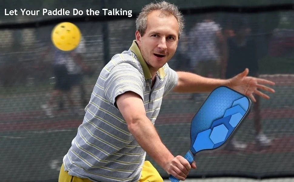 Blue Pickleball Racquet Set for Man with paddles and balls