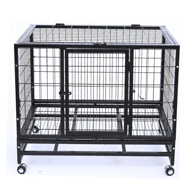 

Factory Direct Sales Stainless Steel Extra Large Breeding Black Rabbit Dog Cages for Household Outdoor with Wheels