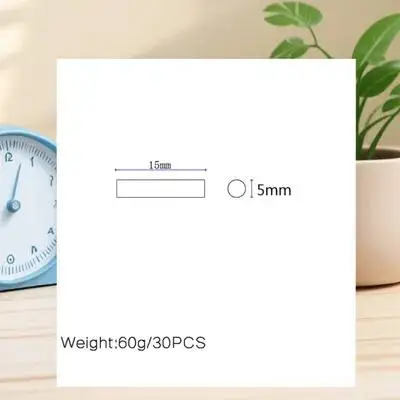 

30 pcs Pickup Pole Slugs 15X5Mm Premium Hard Steel Plated Anti-Corrosion Replacement For Electric Guitar Bass Humbucker Single