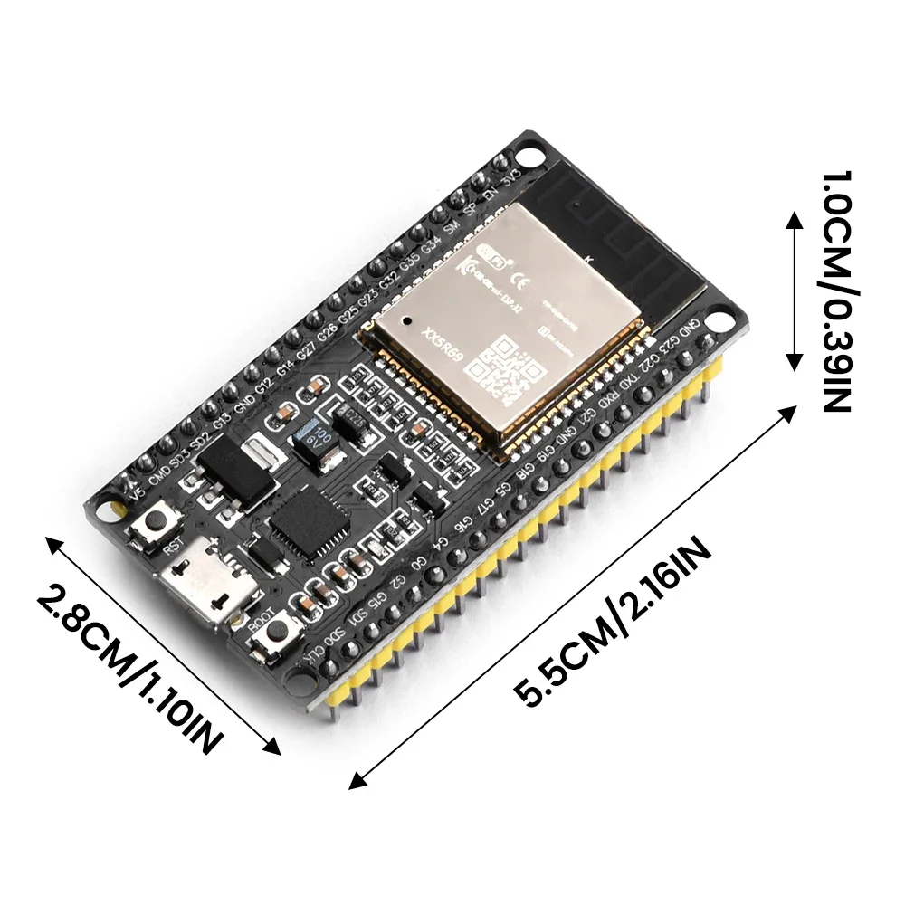 ESP32 Development Board ESP-32 Micro USB WiFi+Bluetooth Ultra-Low Power Consumption Dual Core ESP-32 CH9102 CP2102 38 Pin