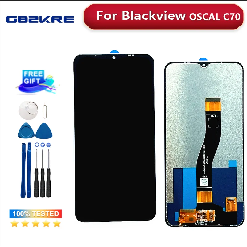 Nowy dla wyświetlacza LCD Blackview OSCAL C70 i wymiana montaż ekranu dotykowego LCD dla ekranu LCD BLACKVIEW C70