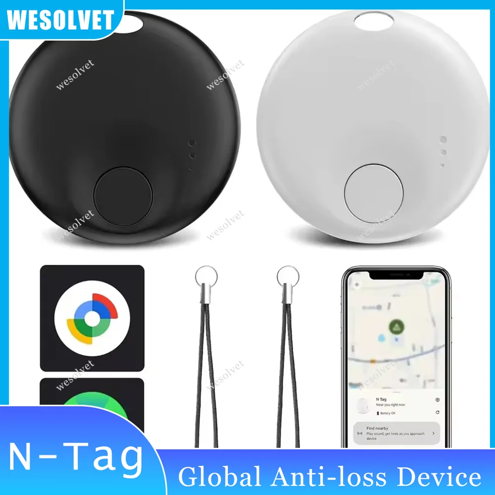 

Двухрежимный интеллектуальный трекер Find My GPS Air Tags Портативный, совместимый с концентратором системы iOS Android Двухдиапазонное устройство для совместного использования местоположения