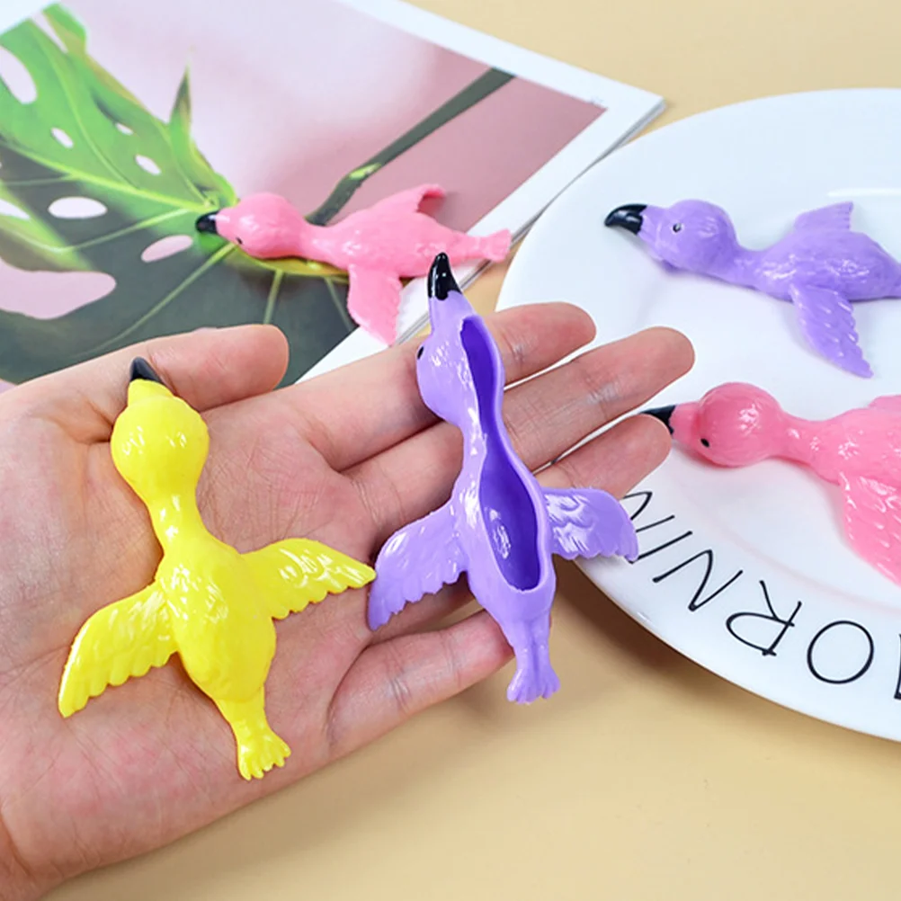 12-teiliges Projektilspielzeug für Kinder, Kinderspielzeug, Zubehör, Party, Fingerspitzen-Geschenk, Geschenke, interessanter Flamingo