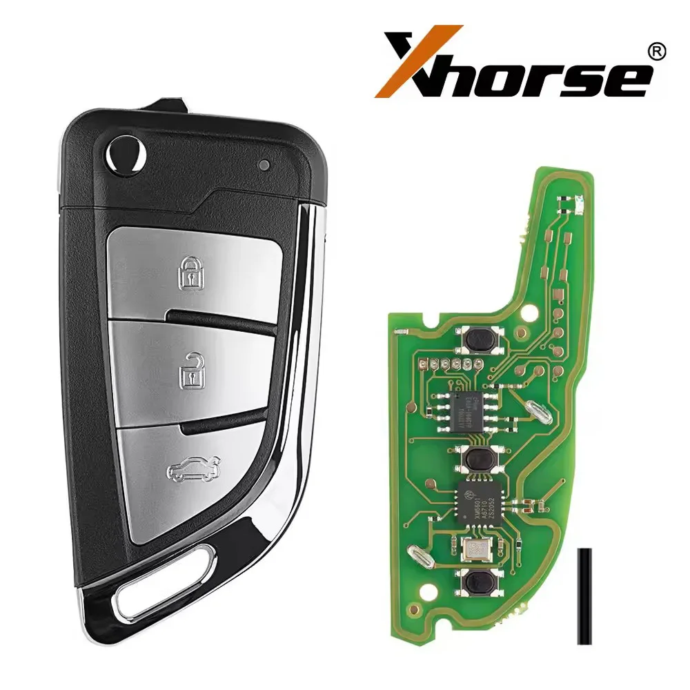 5 шт./лот Xhorse XKKF21EN проводной дистанционный ключ НОЖ 2 стиля флип 3 кнопки
