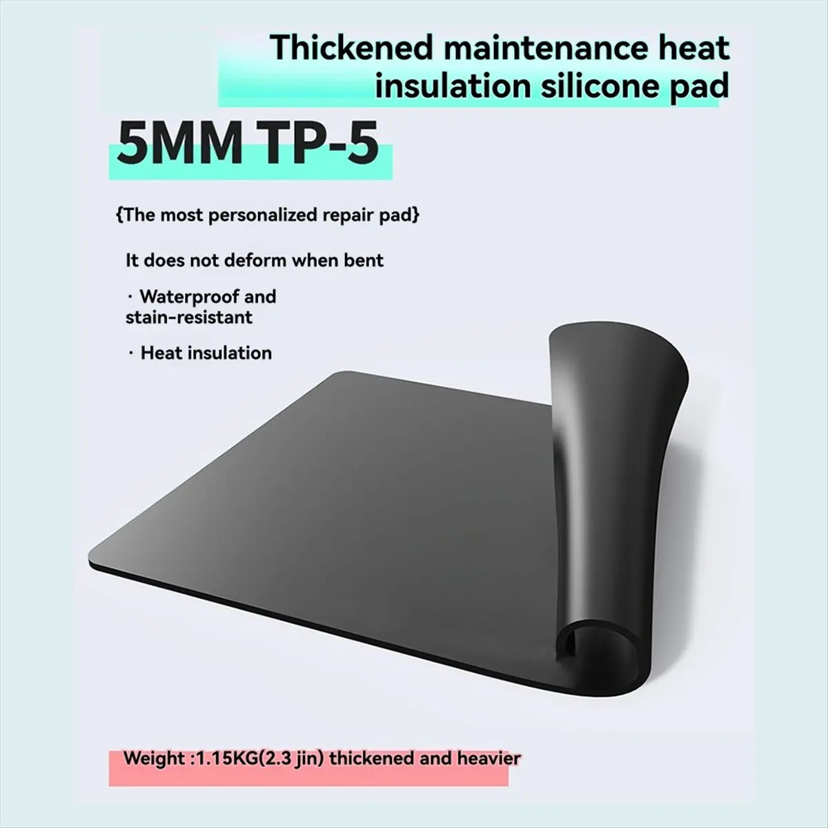 

-5 Силиконовый коврик для обслуживания, утолщенная сверхпрочная изоляционная рабочая площадка для ремонта электроники