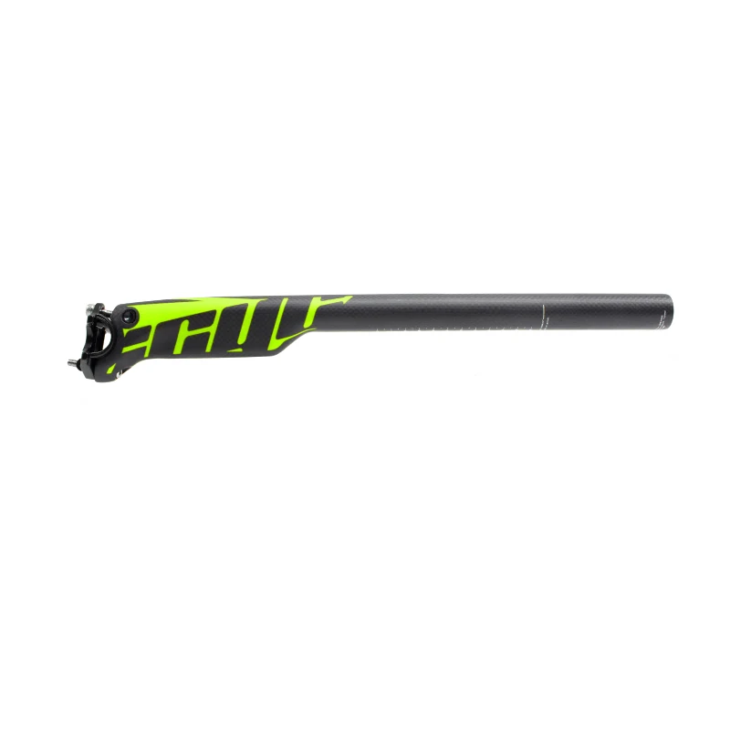 Newest Full Carbon Fiber Seatpost for Mountain Bike, Bicycle Seatposts, Road MTB Parts, 27.2、30.8、31.6*350,400mm Offset ZG308