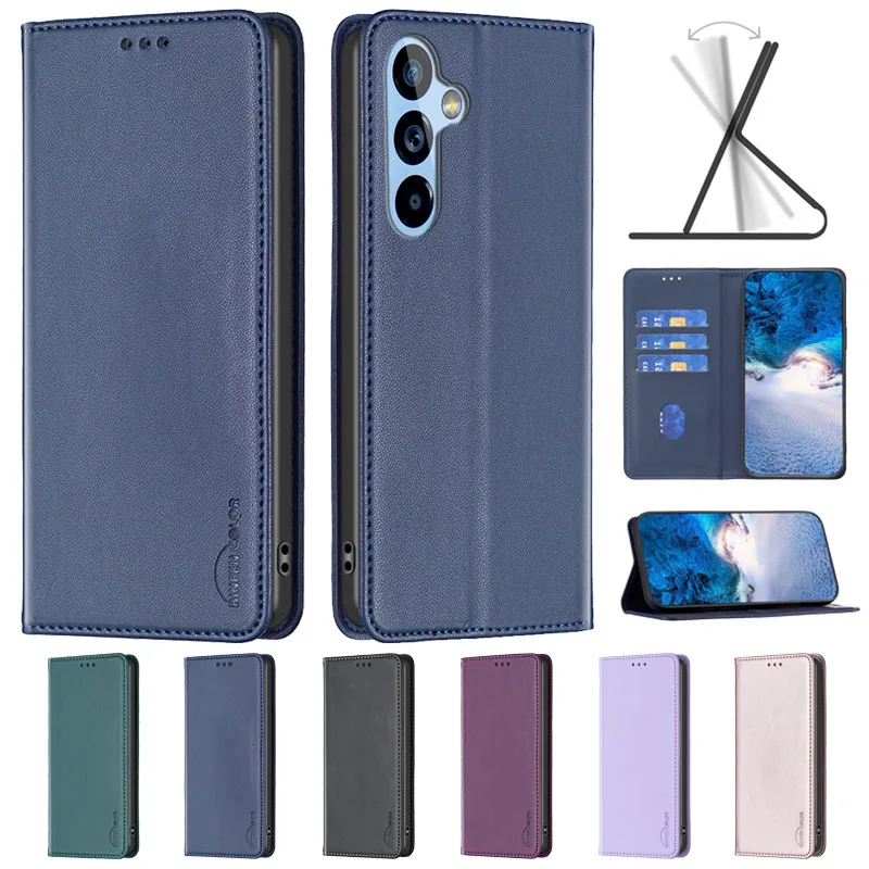 For Samsung Galaxy M34 5G Case Magnetic Flip Phone Case on For Fundas Samsung M34 M 34 5G SM-M346B Leather Card Slot Cover