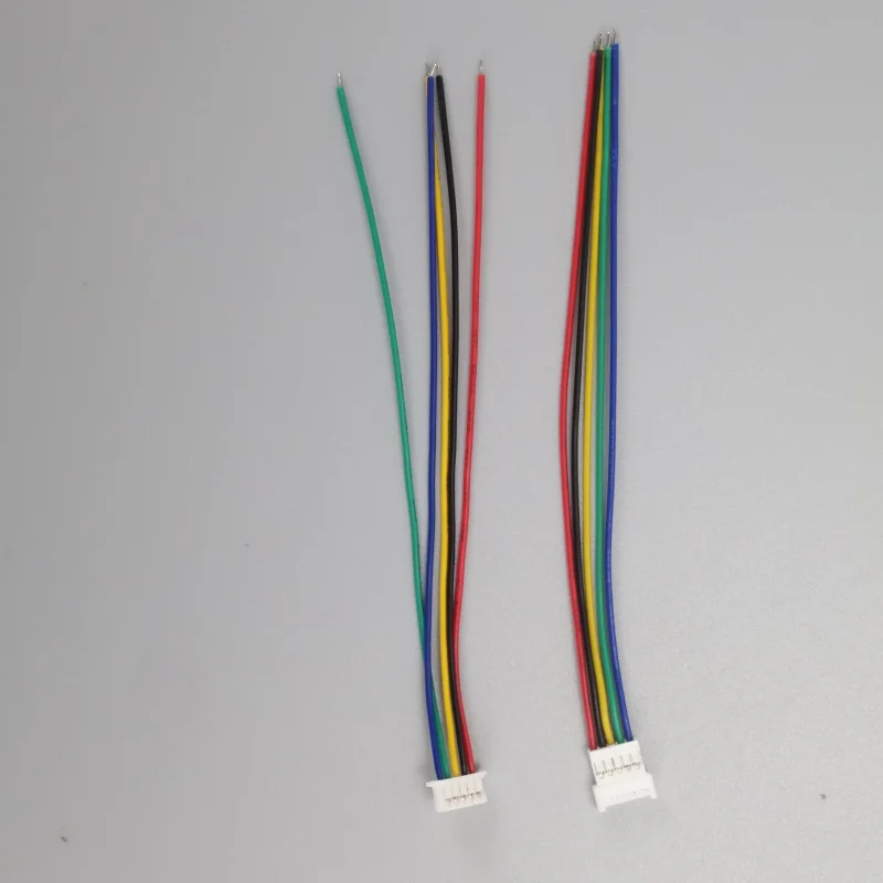 

10 шт., 100 мм, мини-набор разъемов Micro JST, кабель 1,25 мм с 2/3/4/5/6-контактной вилкой «папа-мама», 5P для электронных компонентов