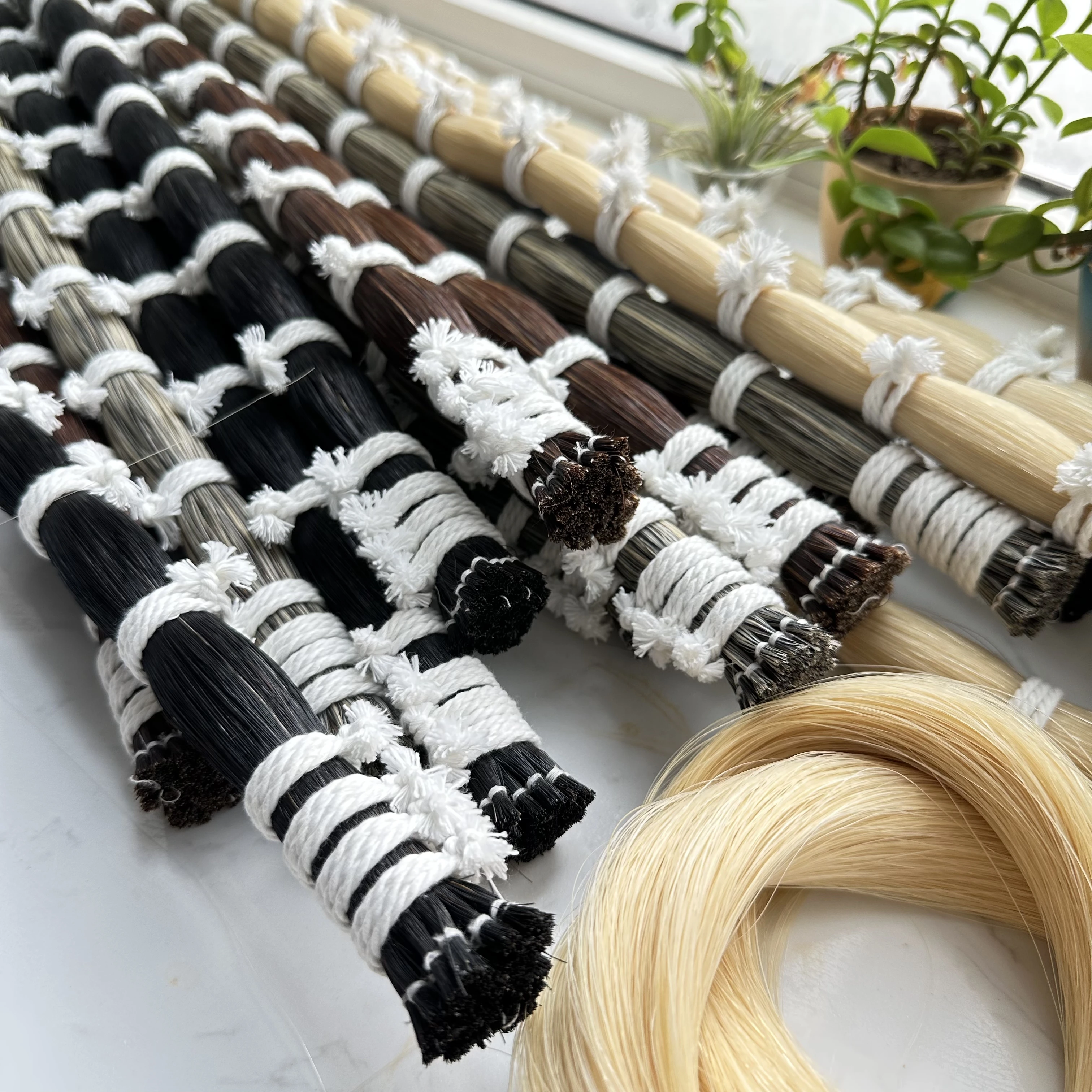 250g Mongolia Horse Tail Hair Violin Bow Hair Cello Bow Hair Real Mongolia Horse Tail Hair 80cm To 85cm Length