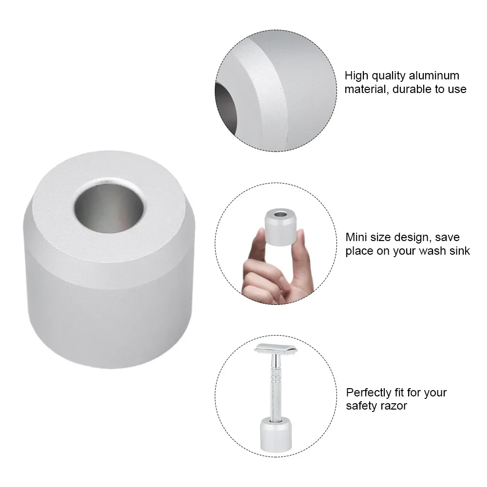 حامل سكاكين مزدوج الجوانب، قاعدة تخزين، رف تخزين من الفولاذ المقاوم للصدأ، قاعدة ماكينة حلاقة يدوية مزدوجة الجوانب، جميع المواد المعدنية