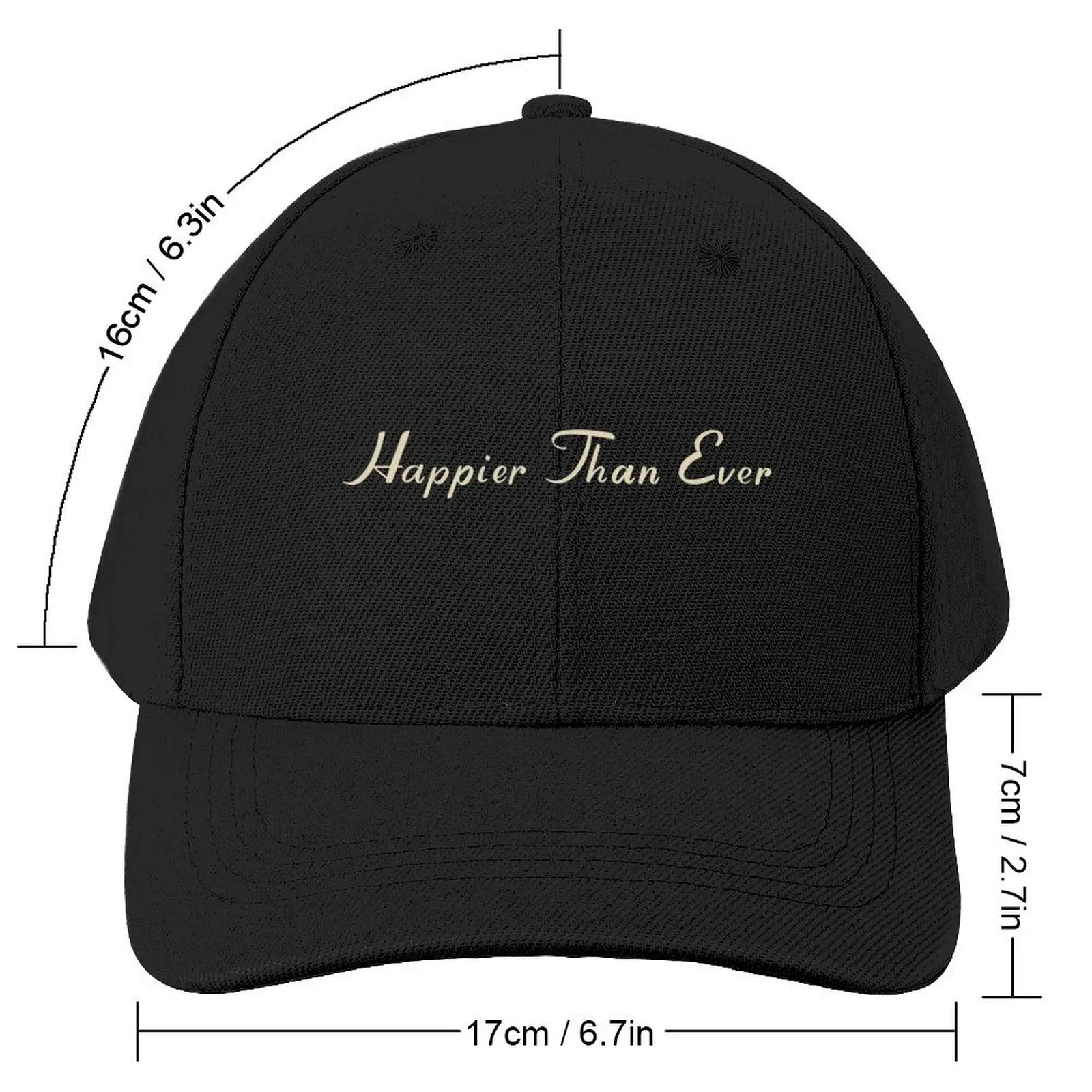 Happier than ever Baseball Cap Trucker Hat Military Cap Man Women Hats Men's