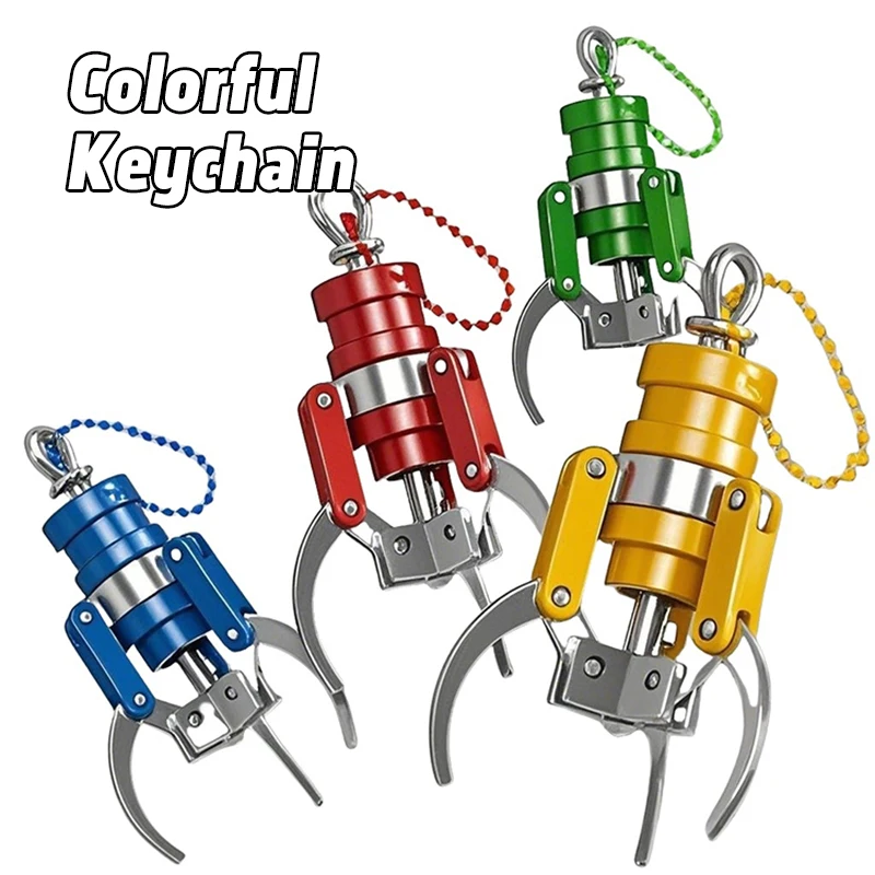 

DIY Keychain Doll Machine Claw Pendant Creative Mini Grip Fingertip Stress Relieving Tool Fun Toy Gift