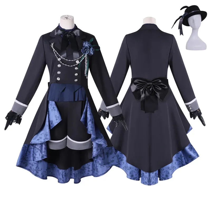 

Anime Black Butler Emerald Witch Arc Ciel Phantomhive Cosplay Wig Uniform Suit Carnival Party Devil Clothes Role Play Adult Men