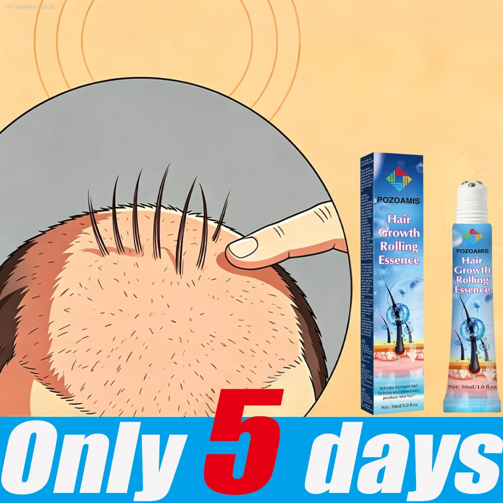 Natural Botanical Multi-Nutrient Scalp Roller Massage Serum – Deeply Hydrates and Nourishes Hair Roots and Follicles