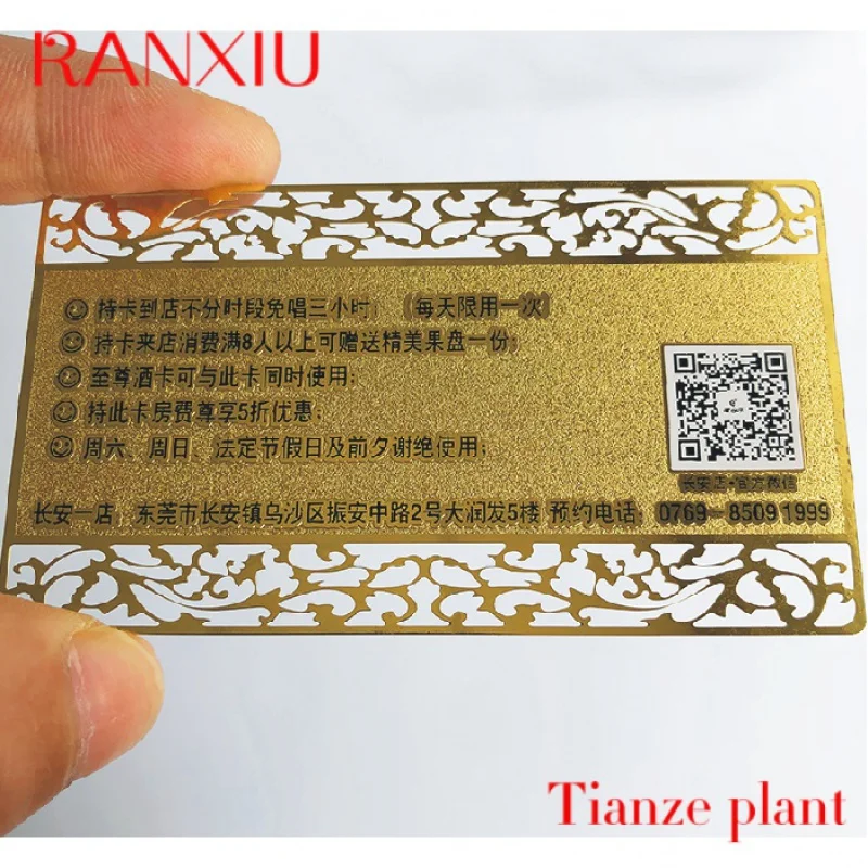 Custom Custoized Accs control Blank card n rfid etal Car