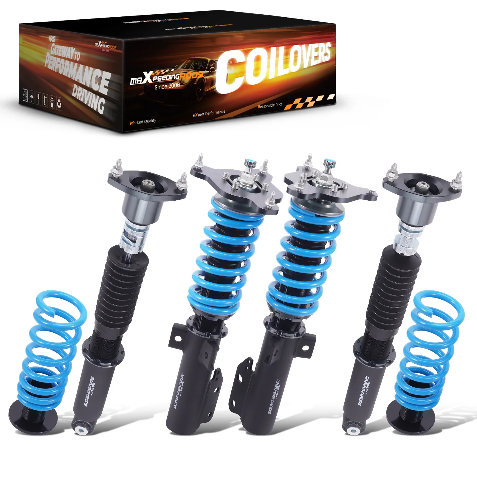 MaXpeedingrods T6 Coilovers Lowering Coils for Mercedes Benz E350 E500 2010-16