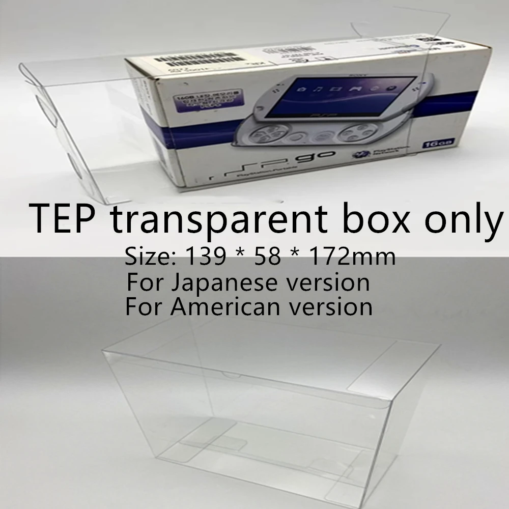 Collection Display Box For PSP GO/Sony PlayStation Portable Go Game Storage Transparent Boxes TEP Shell Clear Collect Case