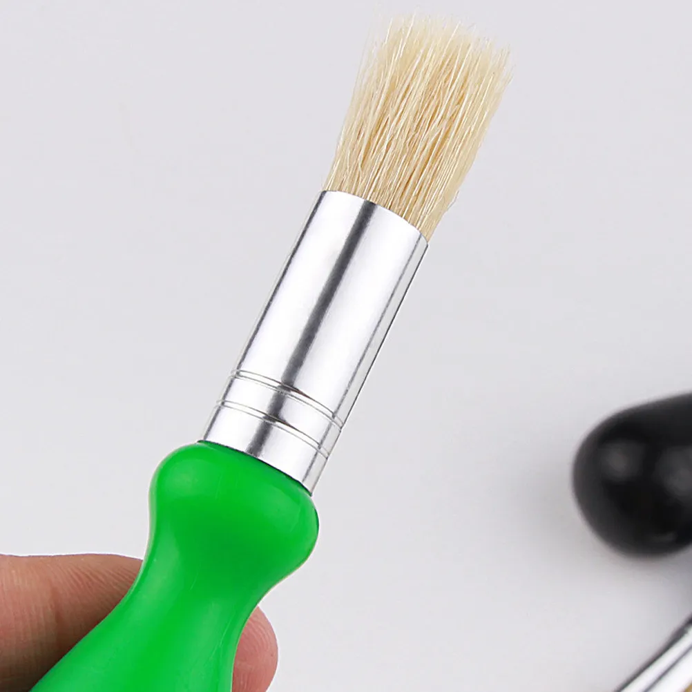 4Pcs Watercolor Art Brush Set Easy Hold Bright Handle Mini Craft Painting Brushes Preschool Art Supplies Washable