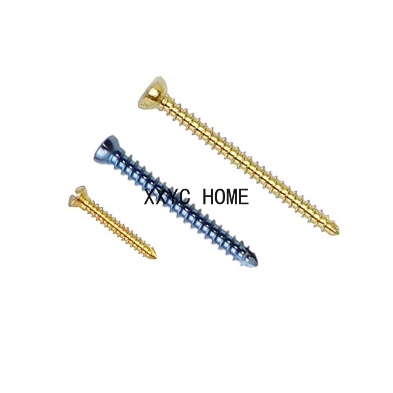 10Pcs 1.1 / 1.5/2.0 / 2.4 / 2.7mm Titanium Alloy Screws For Small Animals And Pets