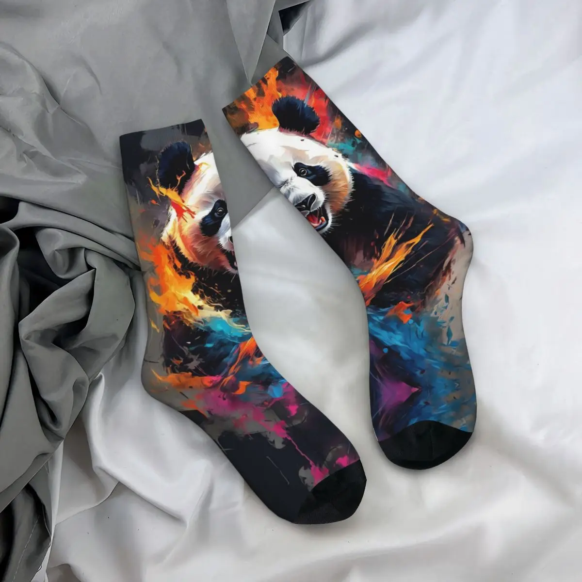 Chaussettes unisexes imprimées en 3D, motif animaux, veons, tigres et ajuster illes, style de rue