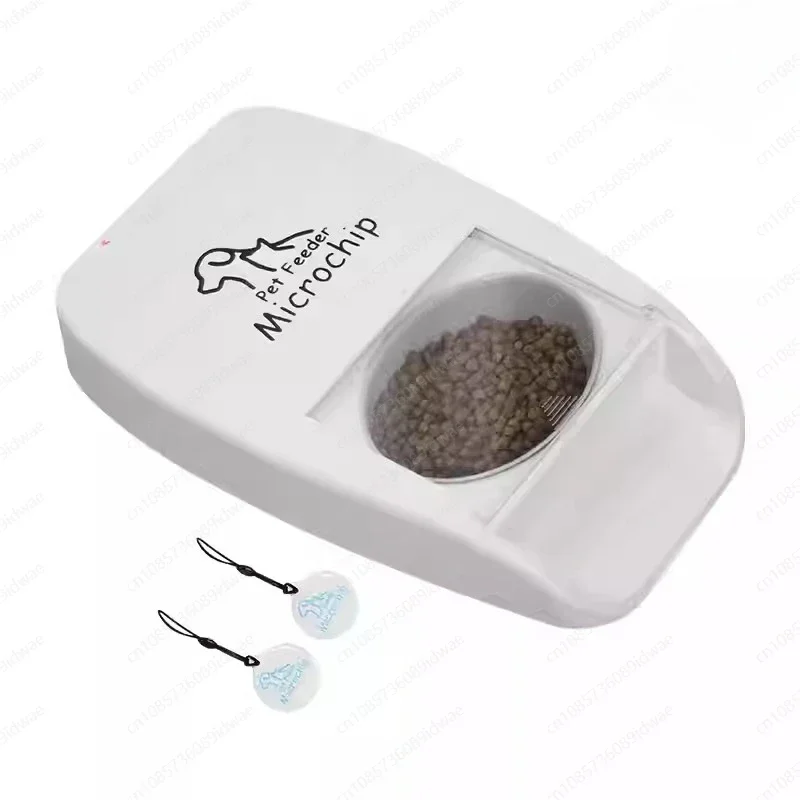 Intelligent Chip Identification Induction Timing Automatic Feeder Induction Switch Cover Wet Food Preservation Pet Cat Bowl.