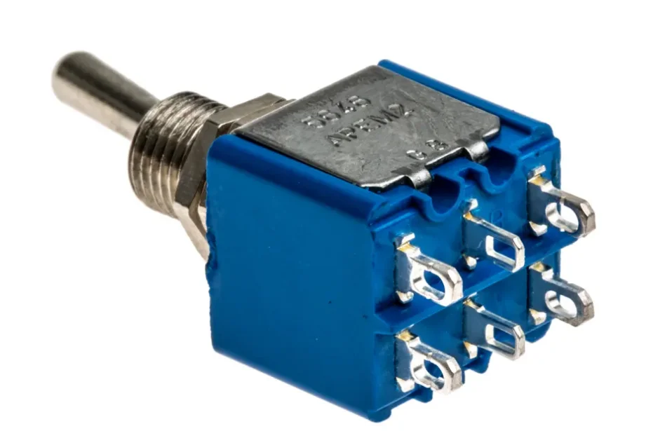 5646A APEM Industrial Toggle Switch DPDT ON ON 4A Non-light Panel Mount