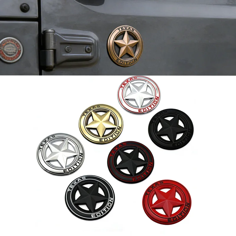 3D metal TEXAS EDITION car decoration sticker for 4x4 off-road vehicles JEEP Grand Cherokee Wrangler modification accessories