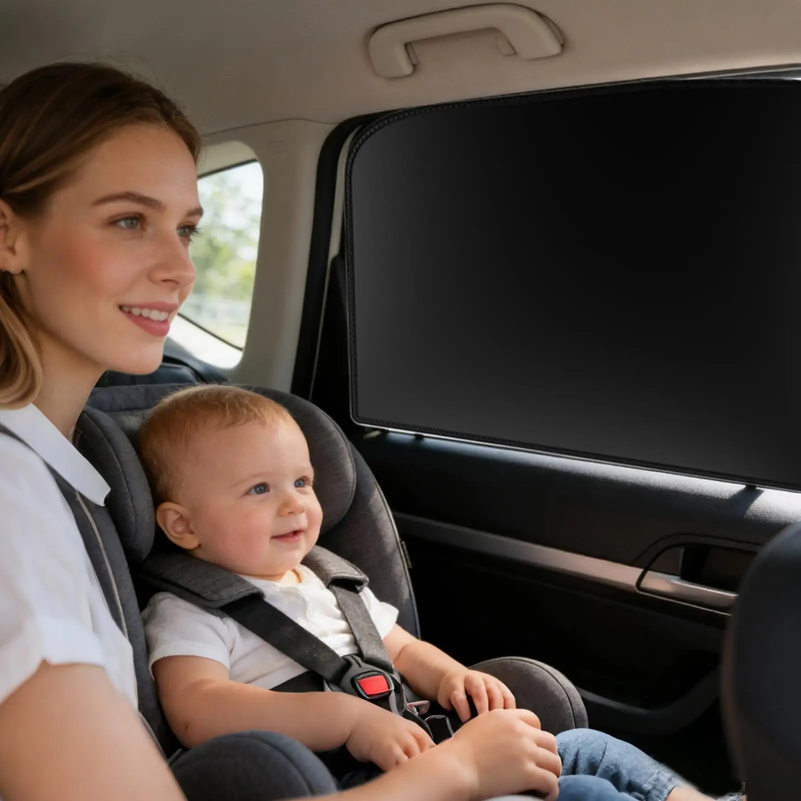 Car Window Glass Shades 4Pcs/set car privacy curtains magnetic side window heat insulation and sun protection covers