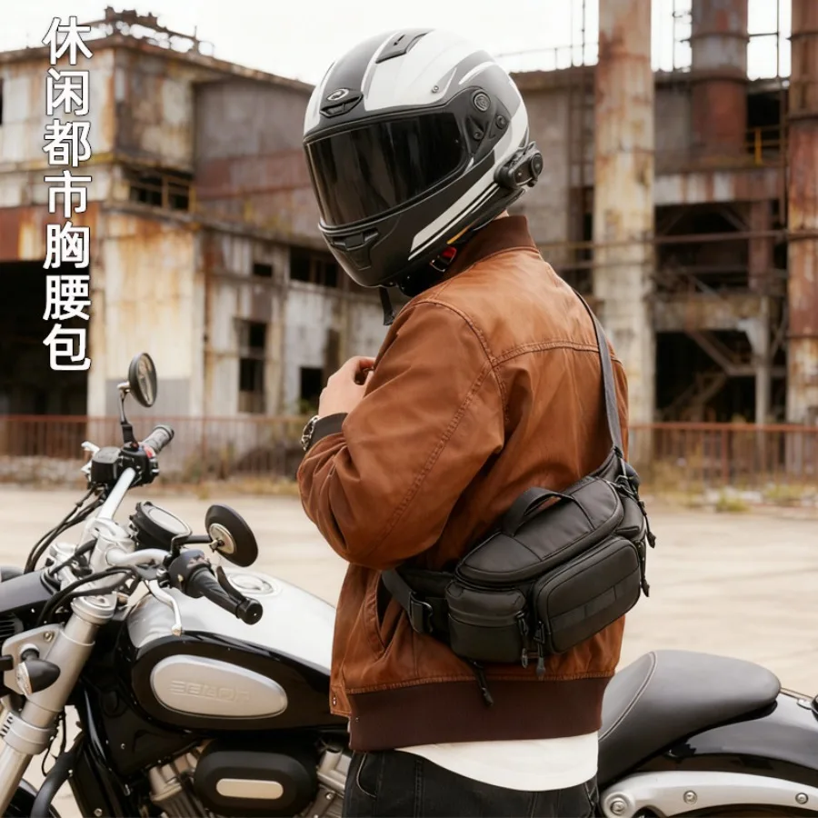 

【New style】Women's and men's waist bag Multi-functional outdoor riding portable men's motorcycle bag hiking chest bag motorcycl