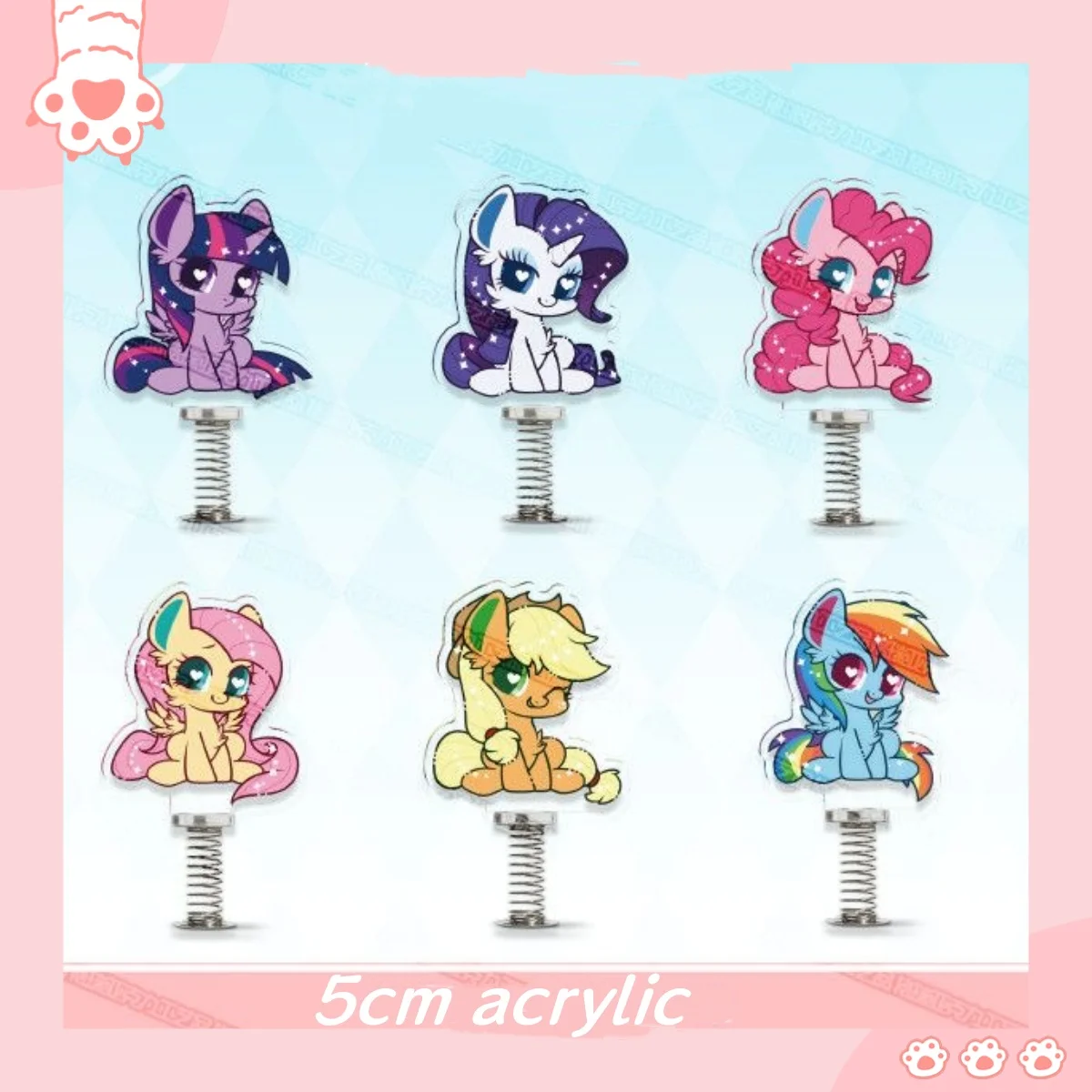 

Little Pony, peripherals, shaking and cute, Biqi, car pendant, Ziyue desktop acrylic ornaments, cartoon dolls, toys and dolls