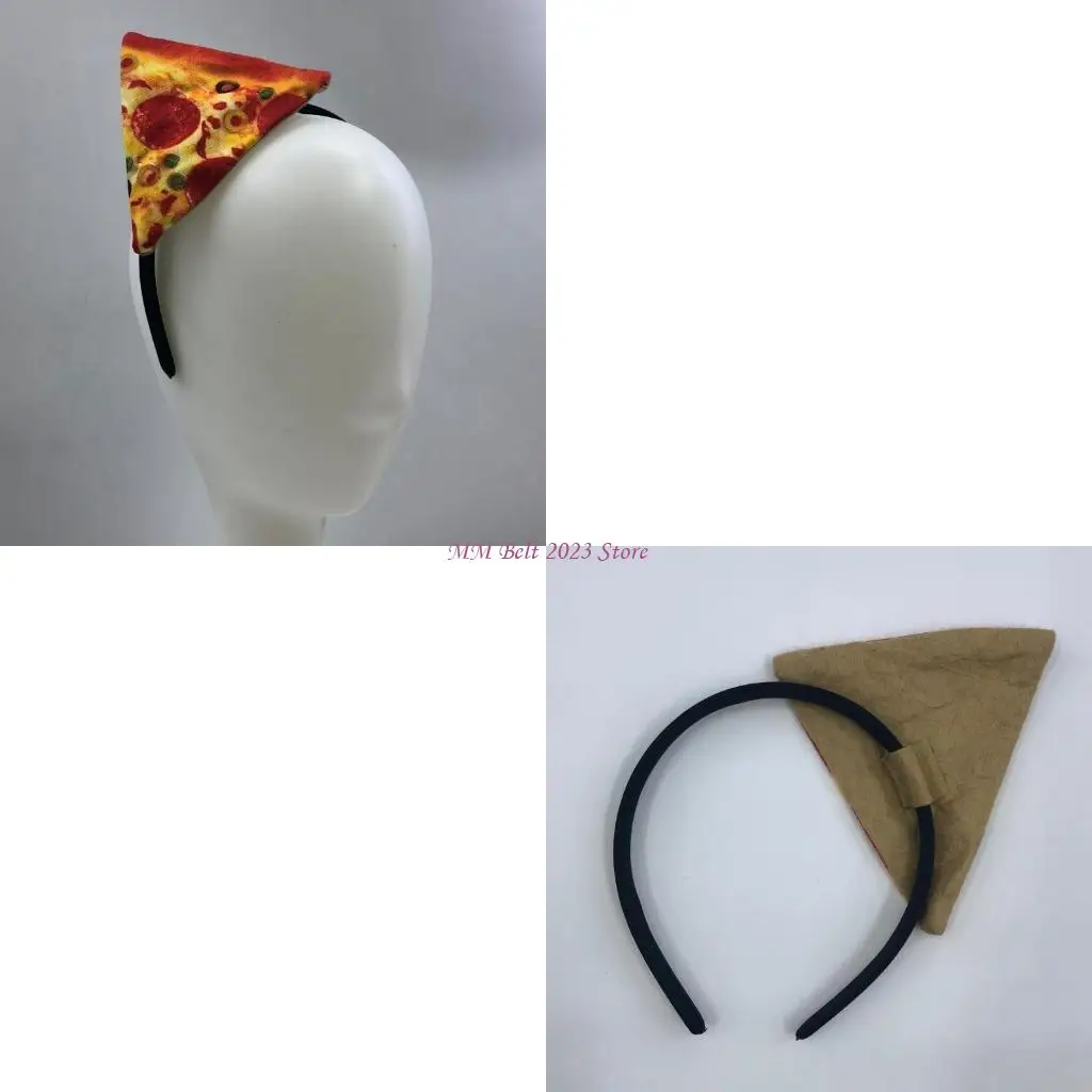 

49ME Забавная повязка на голову для пиццы, новинка, повязка на голову для карнавальной вечеринки, повязка на голову для косплея
