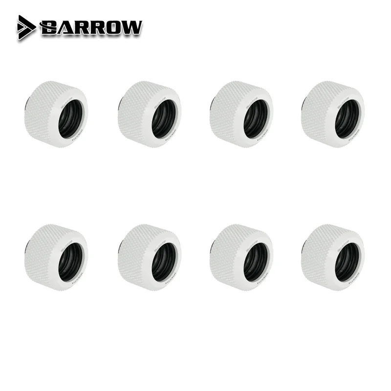 Barrow-Kit de raccord de tube dur, refroidissement par eau, connecteur métallique G1/4, en laiton à compression, 8 pièces/lot, Hong12/14/16mm