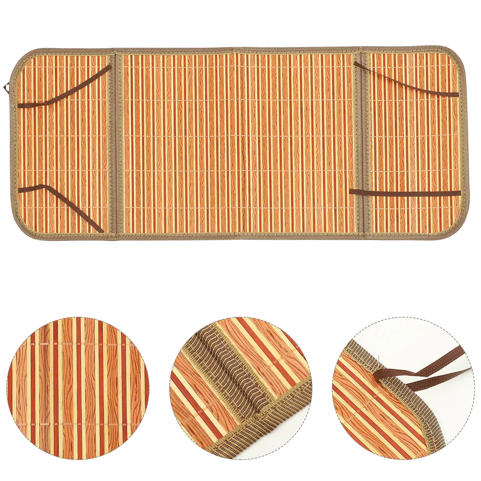 

Baby Stroller Bamboo Cooling Mat Double Sided Cooling Cushion Breathable Comfortable Summer Pad for Baby Dining Chair Stroller