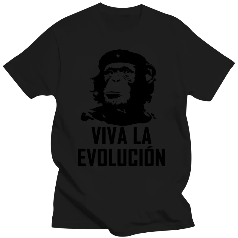 Hot sale  cotton Viva La Evolucion Evolution Che Guevara Funny Monkey Hat Military T-shirt