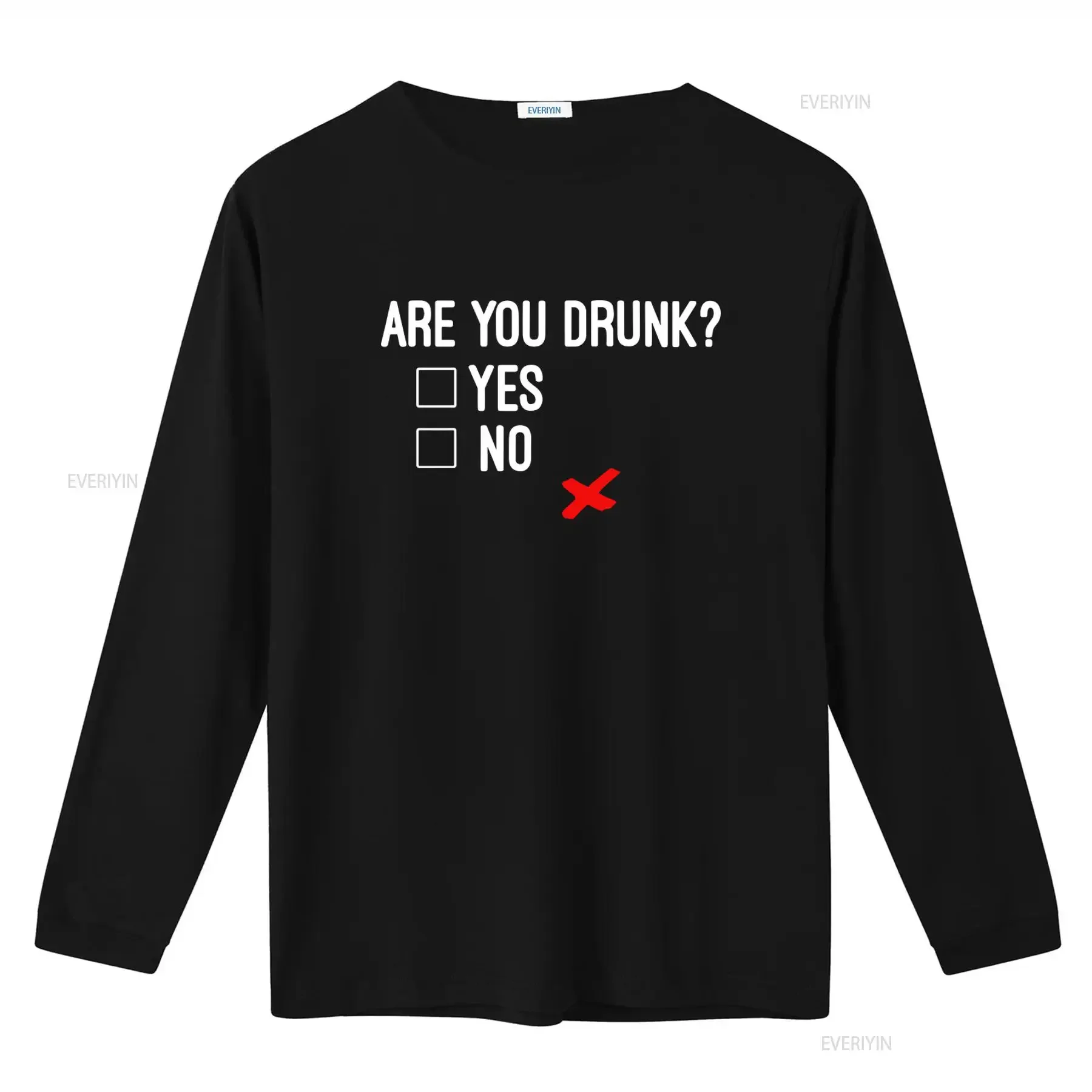 Are You Drunk No Party Humor Check Box Fun T Shirt S 5XL vintage Washed Soft graphic Top For Everyday Wear Casual Comfortable
