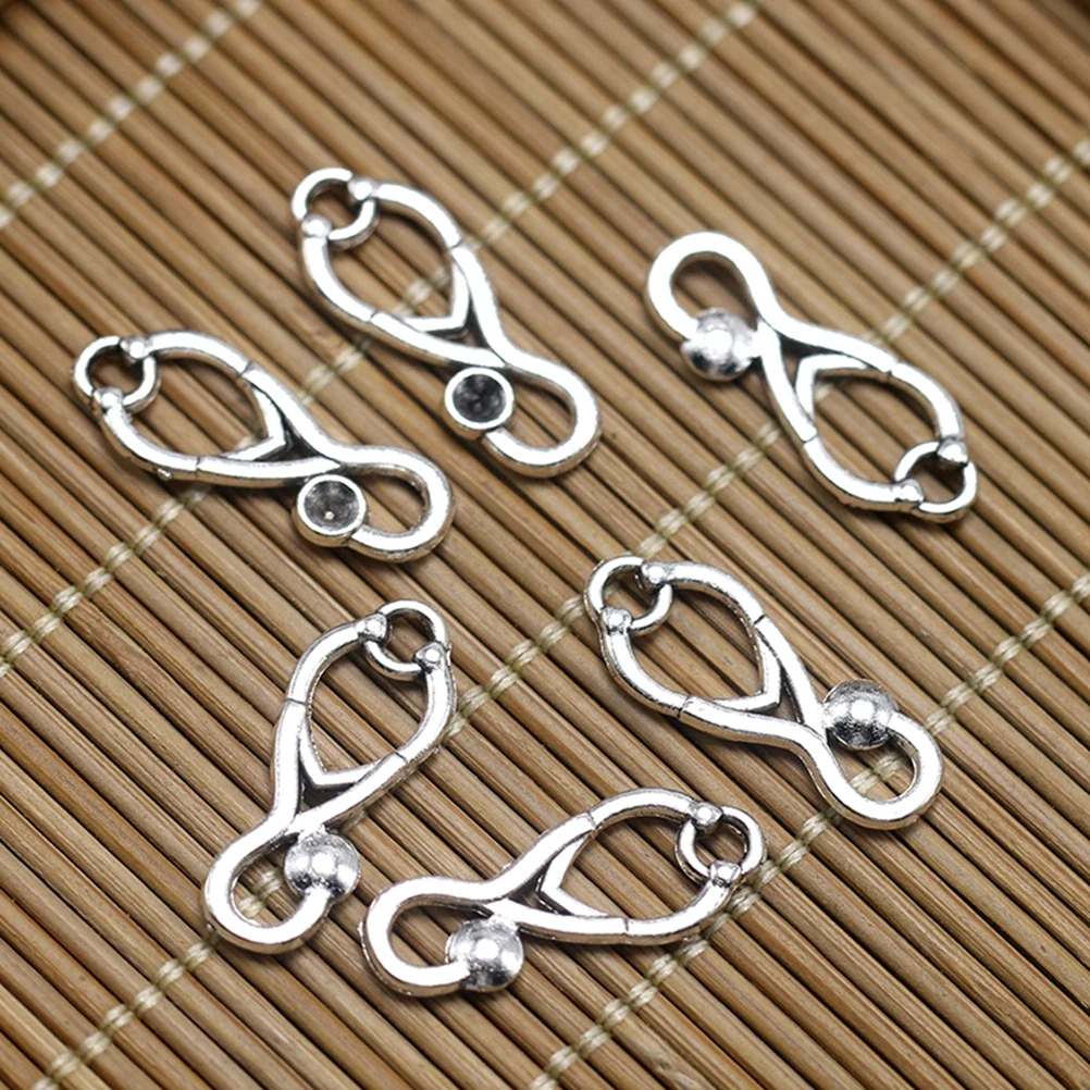 

20 шт., подвески из сплава в форме стетоскопа, набор подвесок «сделай сам», аксессуары для изготовления ювелирных изделий, ожерелье, серьги, браслет, брелок, прочный