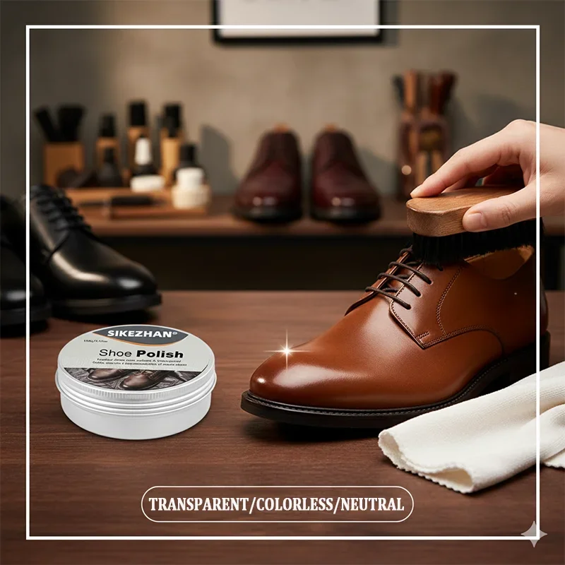 Professional Shoe Polish Cream for Leather Shoes, Restores Color&Shine,Waterproof Protection,Shoe Care Men&Women Shoes Nourish